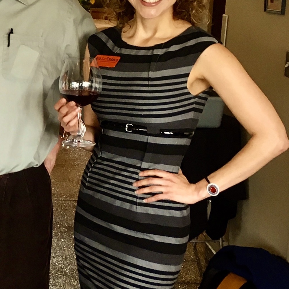 Calvin Klein coattail dress